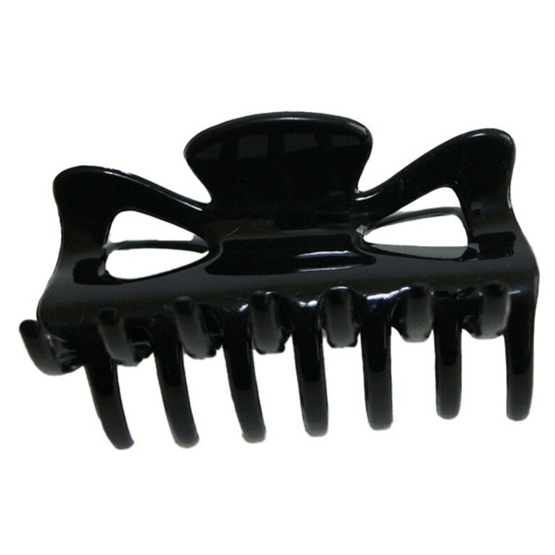 Medium Size Black Jaw Clip Interlock Teeth Jaw Clip Acrylic Etsy