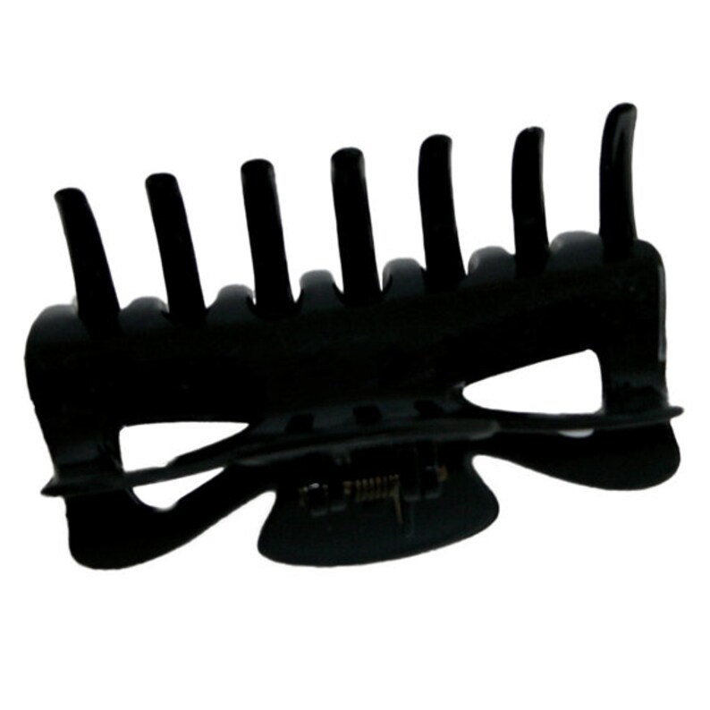 Medium Size Black Jaw Clip Interlock Teeth Jaw Clip Acrylic Etsy