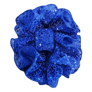 Large Size Sequin Holiday Hair Bow Jaw Clip: Christmas Party Hair Accessories