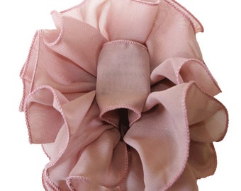 Chiffon Hair Clip Bow Medium Size, Hair Jaw Clip with Chiffon Fabric Bow, Bow for Ponytail, Updos bow,