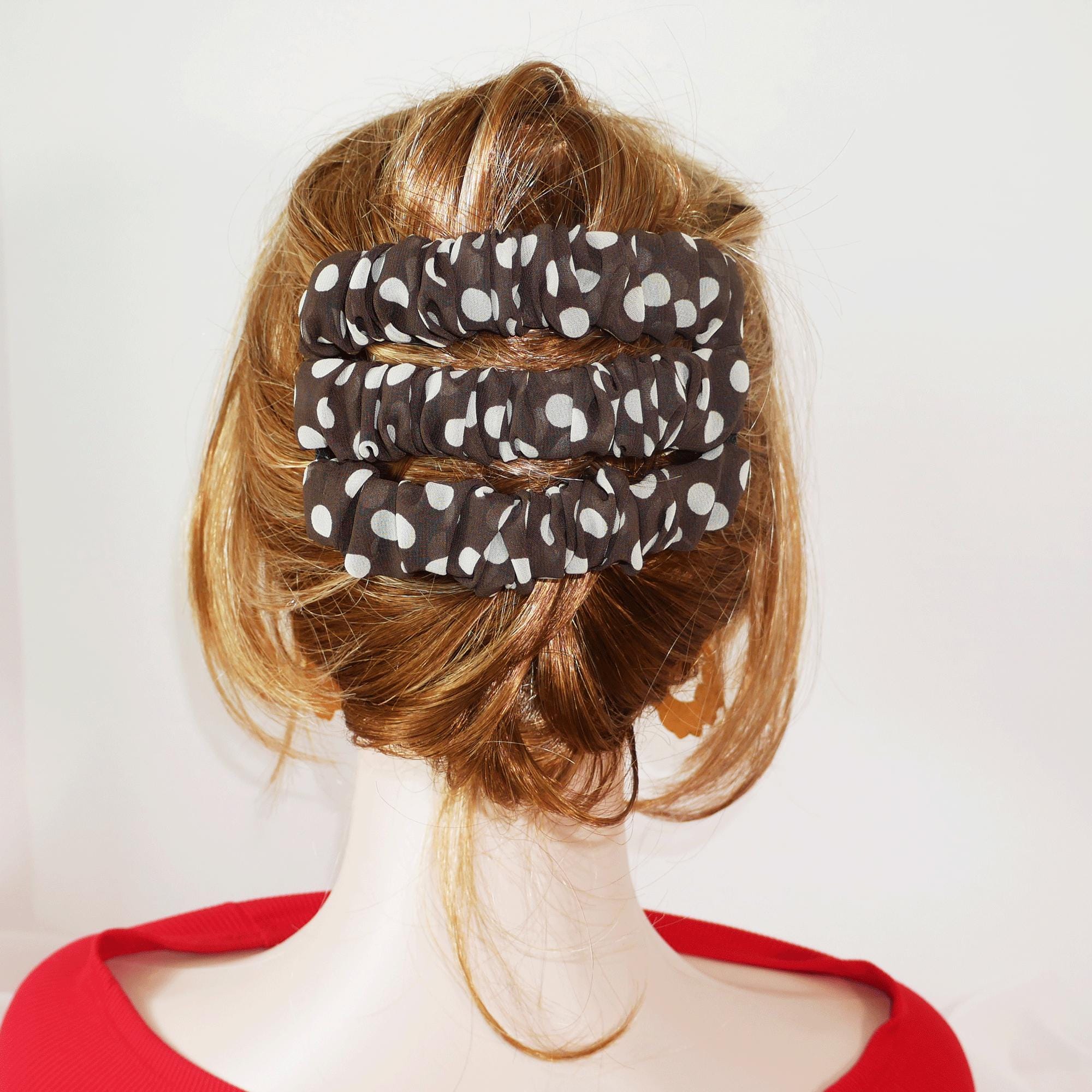Stretch Double Comb Fabric Bun and French Twist Holder  display picture 2
