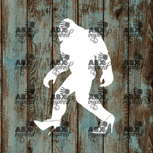 DIGITAL DOWNLOAD sexysquatch heels sasquatch instant download, svg, jpg, png, pdf,