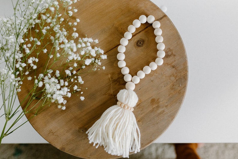 Wooden Bead Tassels Tassel Home Decor Farmhouse Door Tassel Etsy