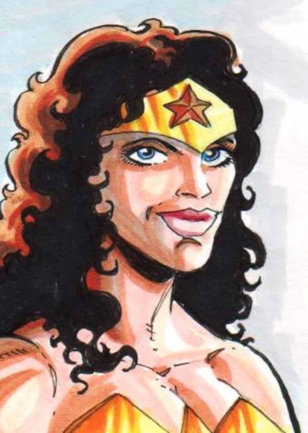 Wonder Woman Sketch Comic Art