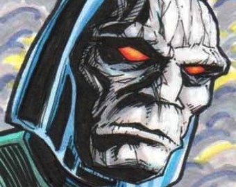 Original art Darkseid sketch card