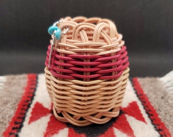 Cherokee Doublewall Basket Christmas Ornament - Red