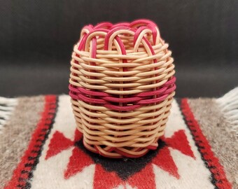 Cherokee Doublewall Basket Christmas Ornament - Pink