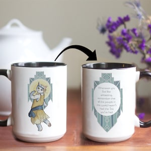 Cat Daisy Fay Buchanan  15 oz. The Great Gatsby Mug - Literary Tea Cup for F. Scott Fitzgerald Fans