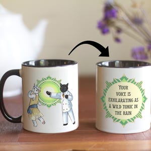 Romantic Cat Great Gatsby Mug - Literary Tea Cup for F. Scott Fitzgerald Fans