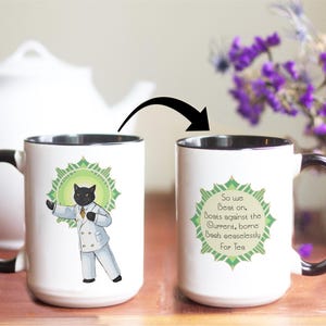 Cat Great Gatsby Mug - Literary Tea Cup for F. Scott Fitzgerald Fans