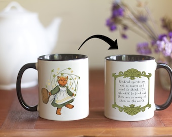 Cat Anne of Green Gables Mug - Literary Tea Cup for L. M. Montgomery Fans