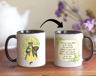 Squirrel Beth March Mug - Little Women Gift - Literary Tea Cup for Louisa May Alcott Fans