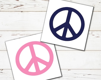 Peace sign vinyl decal, Peace sign for car window, Peace sign for laptop, Peace sign decoration, Vinyl decal for water bottle, Peace sign