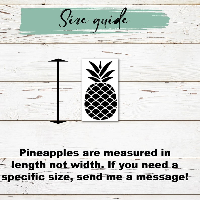 Pineapple Decals Pineapple Stickers Pineapple Window Etsy