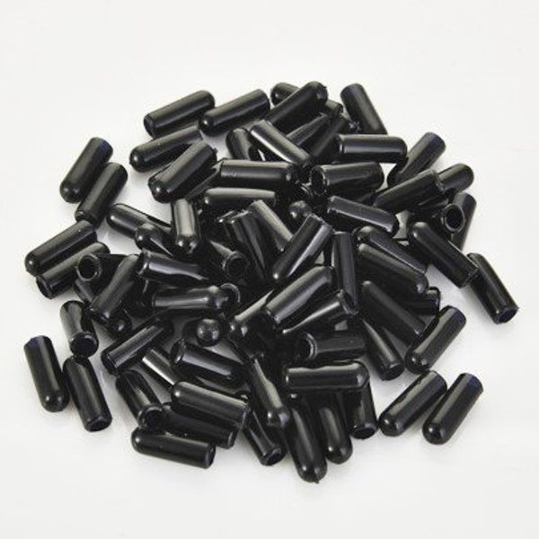 Black/Transparent Hair Headband Rubber Stopper Beads Charm Finding,DIY Accessory Jewellery Making,for 5mm Headband