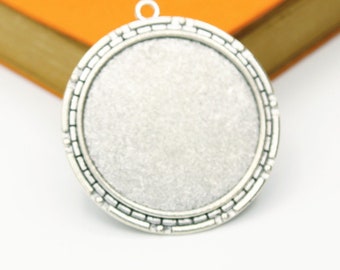 antiqued silver bezel resin frame silver setting photo jewelry 10 antiqued silver pendant frames cameo necklace fancy silver bezel