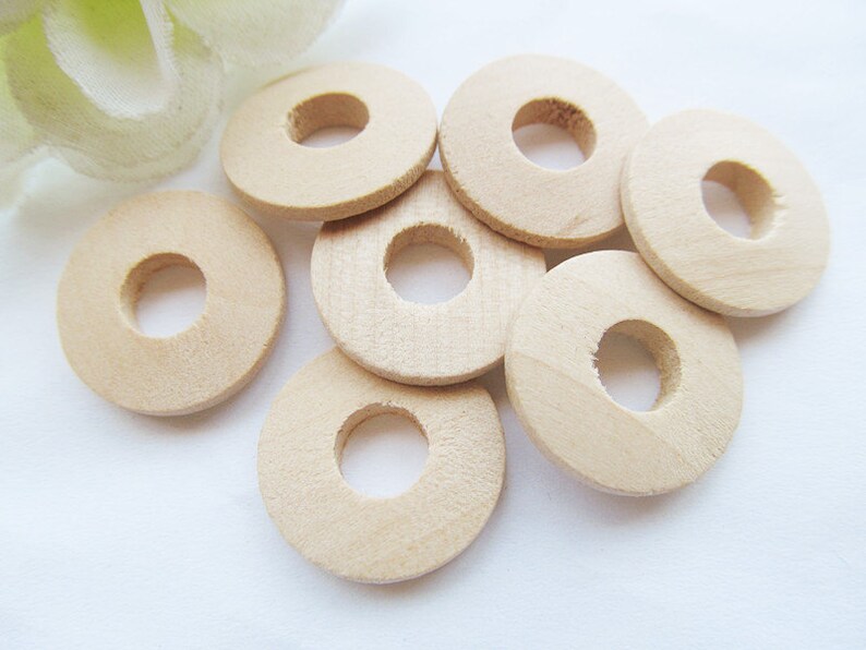 Gute Qualität 23 mm unvollendete runden Ball natürliche Holz Spacer Beads Charm finden, DIY Zubehör Schmuck-Herstellung Bild 2