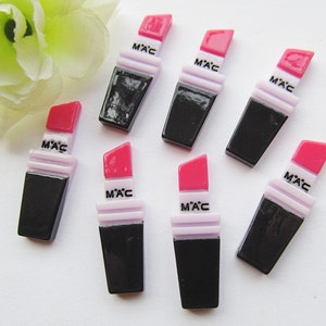 11.80mmx35.95mm Very Hot & Kawaii Resin Colorful Lipstick Make up Cabochon Charm Finding,Phone Decoration Kit,DIY Accessory Jewellery Making
