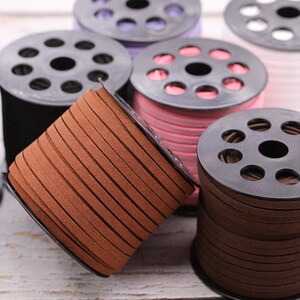 5mm Breed Multicolor Korea Faux Suède Stof Lederen Koord String Touw, Suède Koord, ketting en Armband Koord, DIY Accessoire