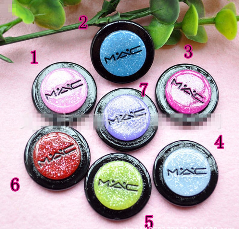 23.30mm Very hot and Kawaii Black Pink Resin Round Make up Crown Cabochon Charm Finding,Phone Decoration Kit,DIY Accessory Jewellery Making