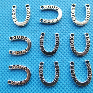 11.20mmx13.20mm  Antique Silver tone Horseshoe/Horse Hoof Good Luck Pendant Charm/Finding ,DIY Accessory Jewellry