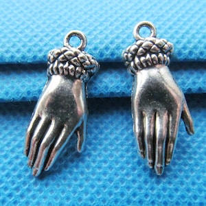 12mmx26mm Antique Silver tone/Antique Bronze Buddha Hand Pendant Charm/Finding,Bracelet Necklace Charm,DIY Accessory Jewelry Making