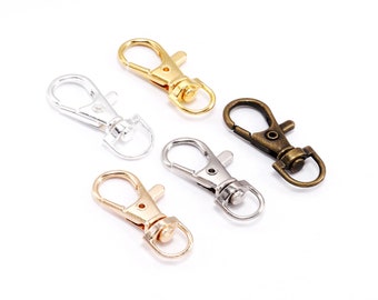 Silver tone/Bronze/Gold Good Quality Swirl Snap Hook Lobster Clasp Hooks Connector Pendant Charm Finding,DIY Accessory