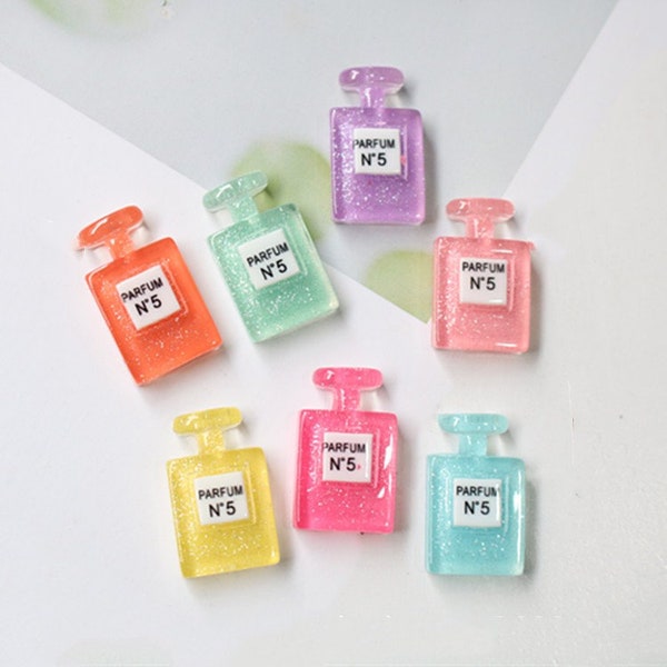 14mmx22mm Très chaud et Kawaii Resin Make up Small Glass Perfume Flacons Cabochon Charm Finding, Phone Decoration Kit, DIY Accessory