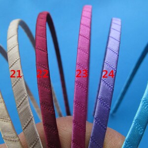 5mm 25 Colors  Metal Ribbon Wrapped  Headband/Hairband Charm Fiinding,DIY Accessory Jewelly Making