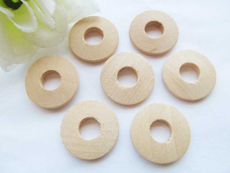 Gute Qualität 23 mm unvollendete runden Ball natürliche Holz Spacer Beads Charm finden, DIY Zubehör Schmuck-Herstellung Bild 4