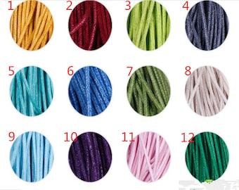 1.5mm 30 Colors Waxed Cotton Cord/Rope/String,Necklace and Bracelet Cord,Beading String Cord,Jewelry Making DIY Cord,