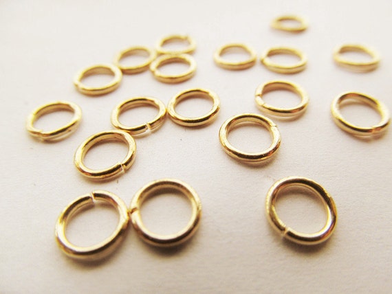 6mmx0.9mm KC Golden Jump Ring Fastener Clasp Ends Connector Charm/Finding,DIY Accessory Jewellry
