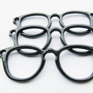 20mmx55mm Black Eyeglass Connector Pendant Charm/Finding,Bracelet Charm,Necklace Charm,DIY  Accessory Jewelry Making
