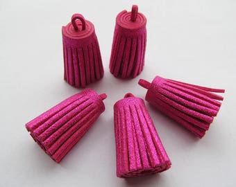 33mm Handbag Tassels,DIY Accessories,Glitter Tassel, 7 Colors Colorful Korean Fleece Suede Cord Tassel,Chamois Macrame Bag Component