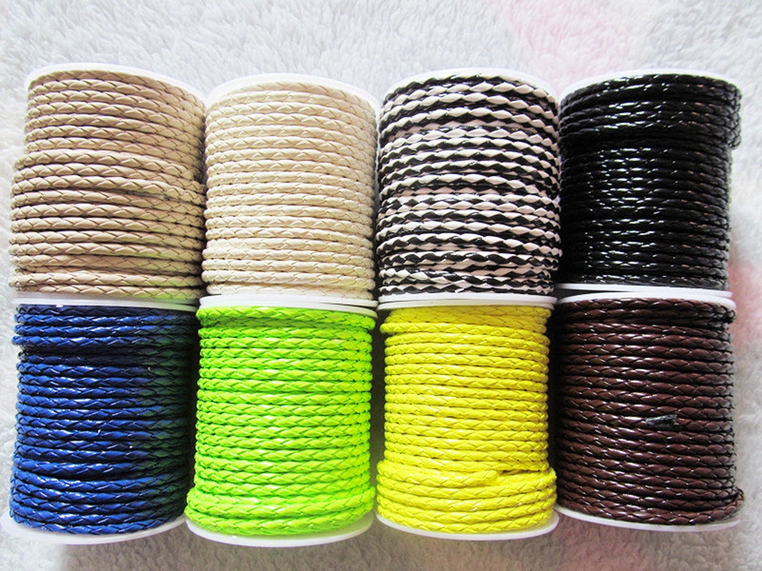 String Rope Jewelry 4mm 8 Colors Faux Braid Leather Cords String Rope,jewelry Beading ...