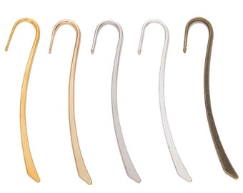 14mmx84mm 5 Colors Silver/Bronze/Gold/KC Gold Metal Shepherd Hook Bookmark Pendant Charm/Finding,DIY Accessory Jewelry Making