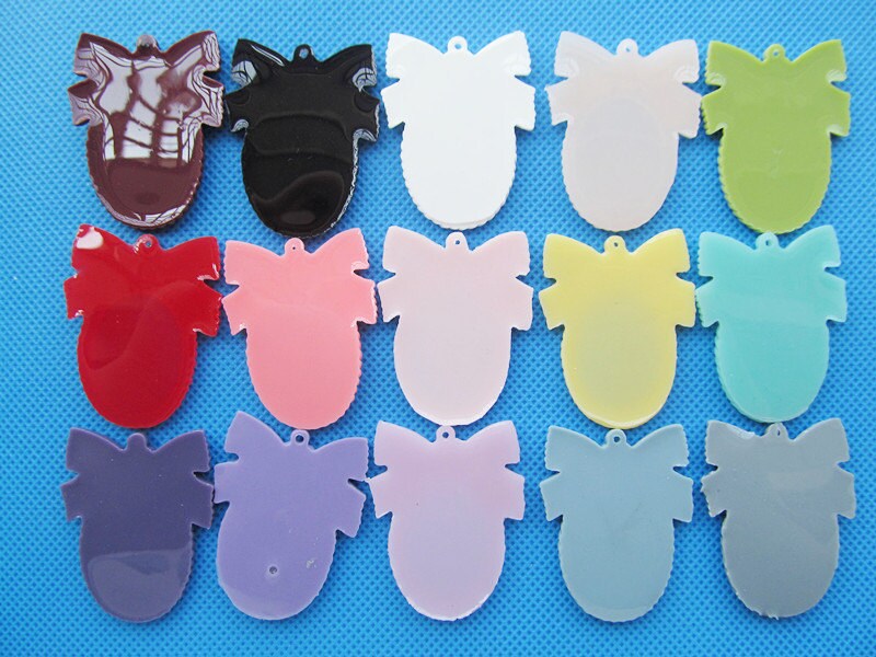 80Pcs 4 Styles Cabochon Resin Bowknot Charms Bulk Random Mixed Color Flatback Bows Tie Shaped Scrapbooking Embellishment Cabochons Phone Case Hairpin