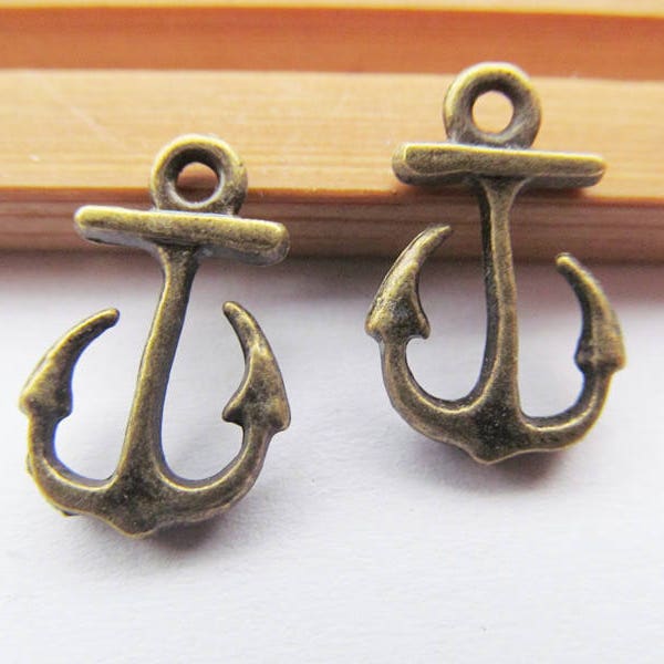 10.77mmx16.23mm Antique Silver tone/Antique Bronze Anchor Connector Pendant/Hanging Charm/Finding,DIY Jewelry Accessory