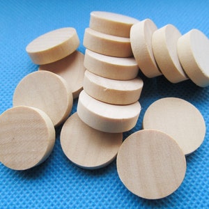 16mmx5mm Unfinished Thick Completely Flat Circle Round Discs Natural Wood Spacer Beads Pendant Charm Findings,No Hole,DIY Accessory