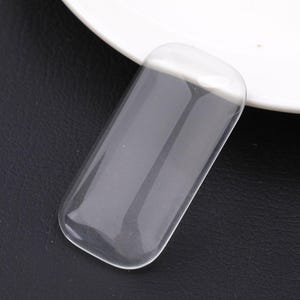 23mmx37mm Rectangle Clear/Transparent Glass Cabochons/Cover Cabs,Pendants Domed for Photos,Cabochons, or Art,For Base Setting Tray Bezel