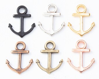 14.80mmx18.80mm 6 Colors Antique Silver tone/Antique Bronze/Golden Anchor Connector Pendant Charm/Finding,for Bracelet,DIY Jewelry Accessory