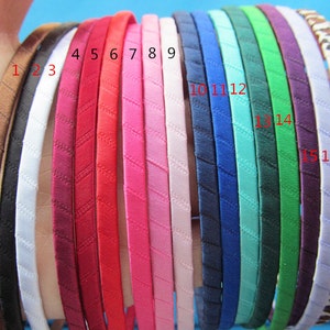 5mm 25 Colors  Metal Ribbon Wrapped  Headband/Hairband Charm Finding,DIY Accessory Jewelry Making
