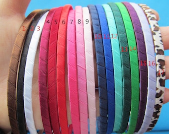 5mm 25 Colors  Metal Ribbon Wrapped  Headband/Hairband Charm Finding,DIY Accessory Jewelry Making
