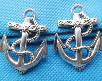 30mmx40mm Antique Silver tone Anchor Connector Pendant Charm/Finding,for Bracelet,DIY Jewellry Accessory