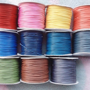 1.0mm (26 colors) Shamballa Wax Snake Rope String Cords,Jewelry Beading Cord,Fit For Bracelet & Necklace,DIY Accessory Jewelry