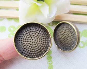 19mmx27mm Antique Bronze Blank Ring Round Base Bezel Setting Tray Charm/Finding,fit 25mm Cabochon/Picture/Cameo,DIY Accessory