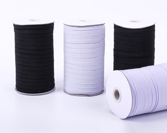 1/8 inch 3mm Flat Skinny High Elastic Cord,Stretch Band Strap,Face Mask Material,For Sewing,For Garment,DIY Accessory Jewelry Making