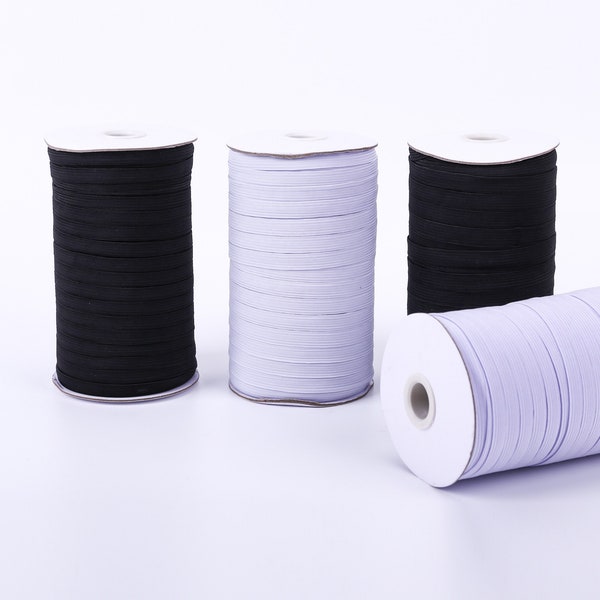 1/8 pouce 3mm Flat Skinny High Elastic Cord,Stretch Band Strap, Facial Mask Material,For Sewing,For Garment, DIY Accessory Jewelry Making