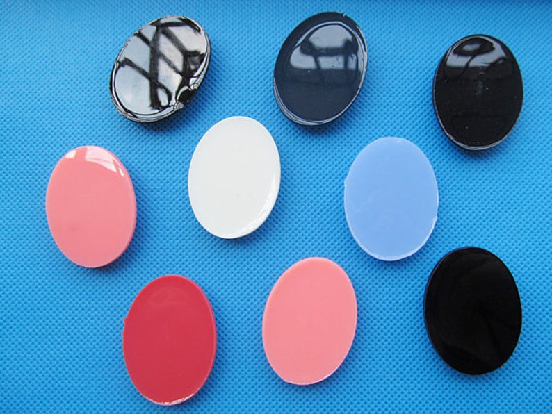 30mmx40mm Muticolor Good Quality Oval Flatback Resin Beauty Skull Cabochon Charm Finding,Fit Base Setting Tray,DIY Accessory Jewellery image 5