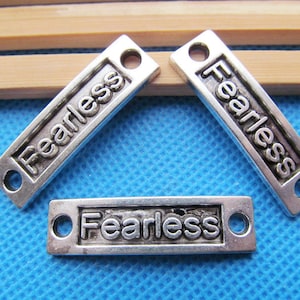 10mmx36mm Antique Silver tone/Antique Bronze Sideway Fearless Connector Pendant Charm/Finding,Bracelet Charm,DIY Accessory Jewellry Making